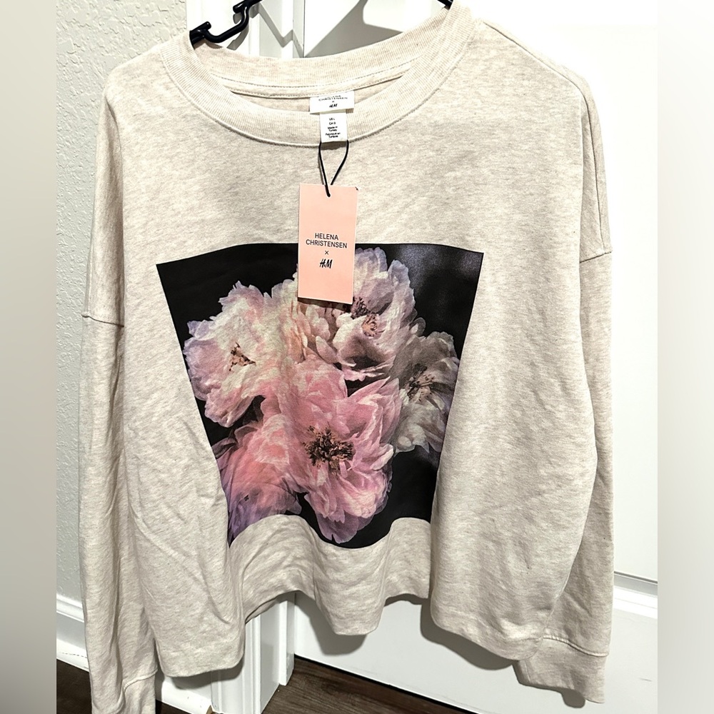 Limit Edition Helena Christensen X H&M Womens Sweatshirt Women’s Size L
